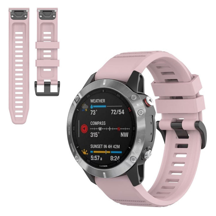 Meget fed Garmin Fenix 6 Silikone Rem - Pink#serie_5