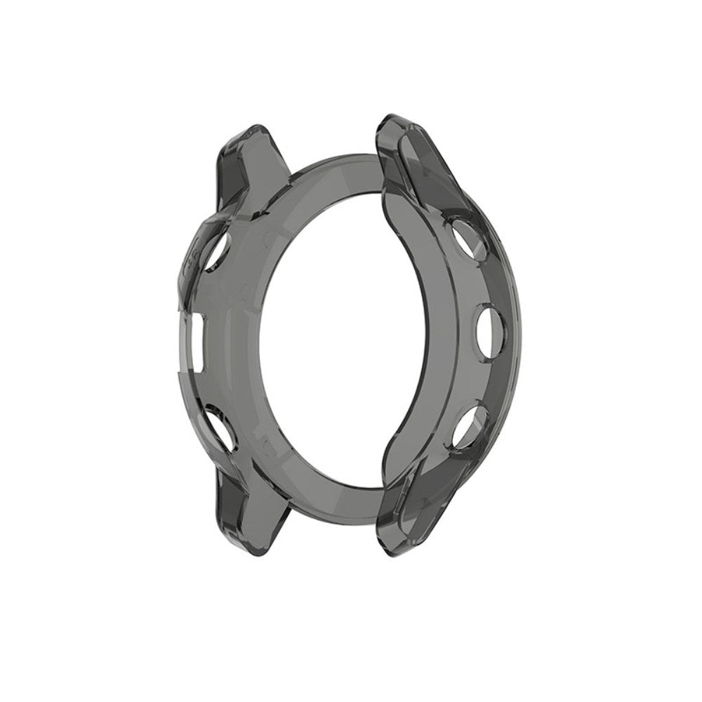 Garmin Fenix 6 / Garmin Fenix 6 Pro Gennemsigtig Silikone Bumper  - Sort#serie_3