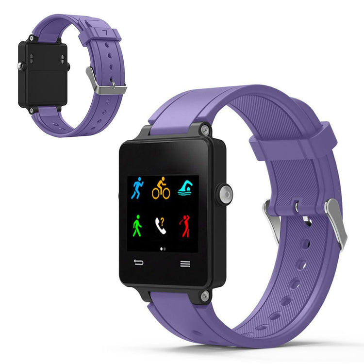 Vildt fed Garmin Vivoactive Acetate Silikone Rem - Lilla#serie_7