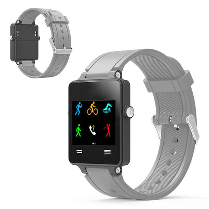 Vildt fed Garmin Vivoactive Acetate Silikone Rem - Sølv#serie_9