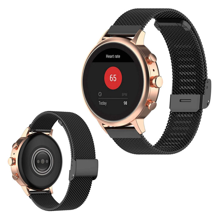 Pænt Garmin Vivoactive 4S Metal Rem - Sort#serie_1