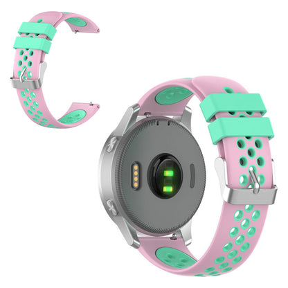 Skøn Garmin Vivoactive 4S / Garmin Vivomove 3S Silikone Rem - Flerfarvet#serie_7