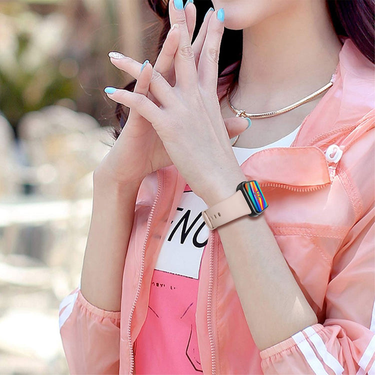 Meget skøn Oppo Watch 3 Silikone Rem - Pink#serie_2