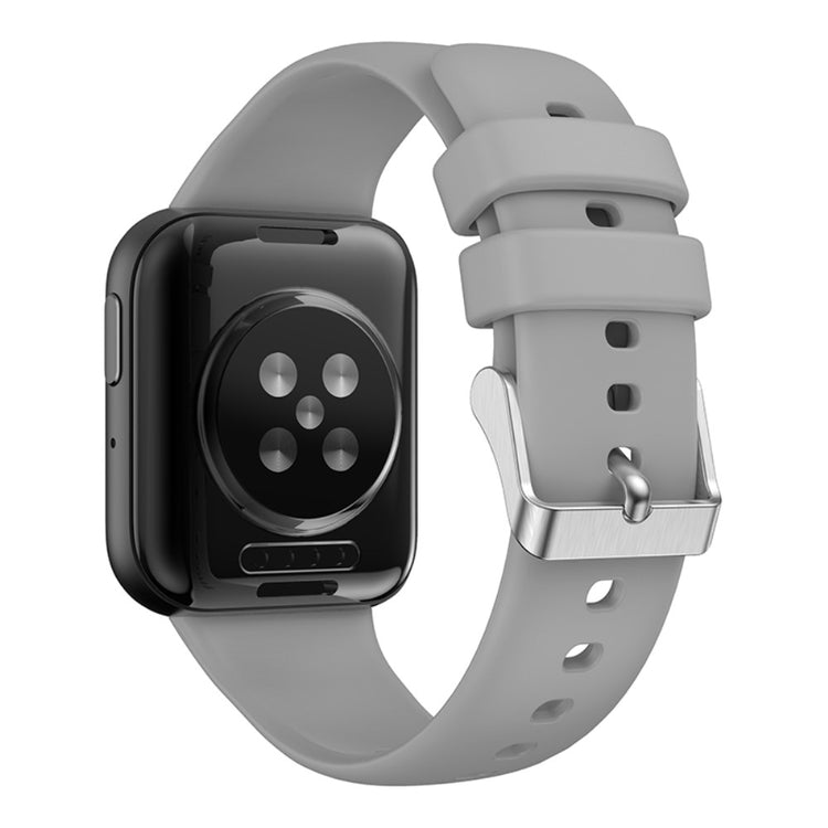 Helt vildt godt Oppo Watch 3 Silikone Rem - Sølv#serie_8