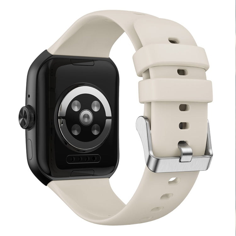 Rigtigt skøn Oppo Watch 3 Pro Silikone Rem - Sølv#serie_8