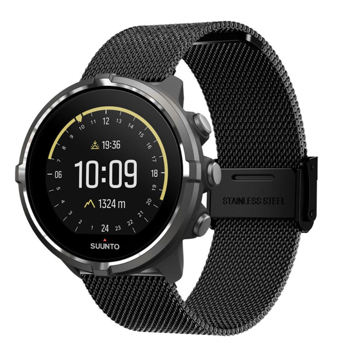 Rigtigt elegant Suunto 9 Metal Urrem - Sort#serie_1