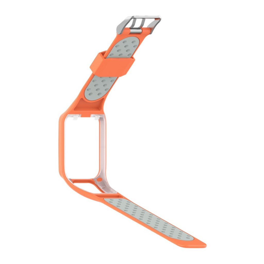 Rigtigt slidstærk Universal Tomtom Silikone Rem - Orange#serie_5