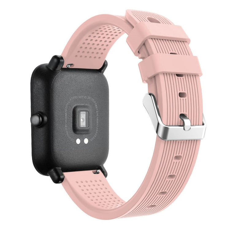 Rigtigt hårdfør Amazfit 1 Silikone Rem - Pink#serie_7