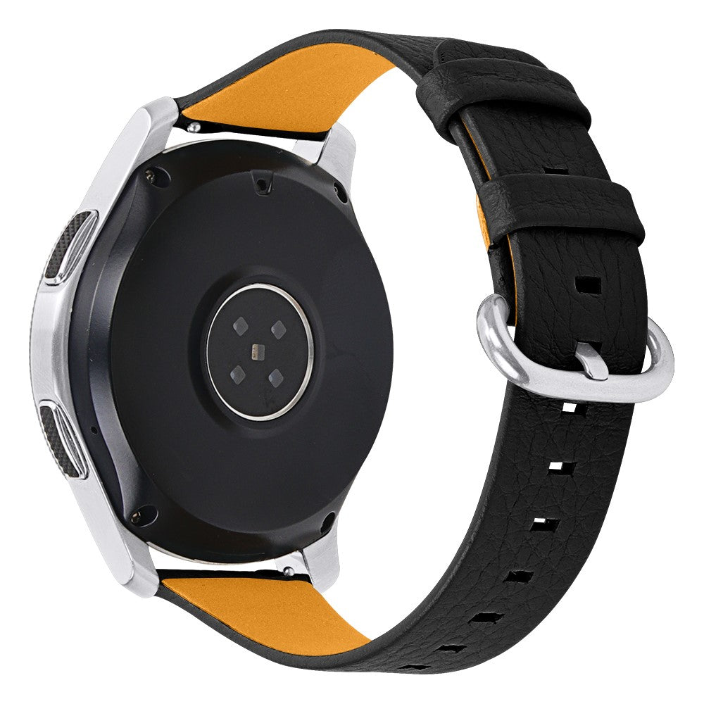 Superflot Amazfit Stratos 2 \ 2s Ægte læder Rem - Sort#serie_2