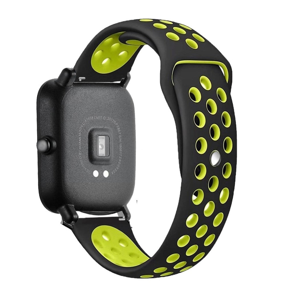 Vildt sejt Amazfit Youth Silikone Rem - Sort#serie_1