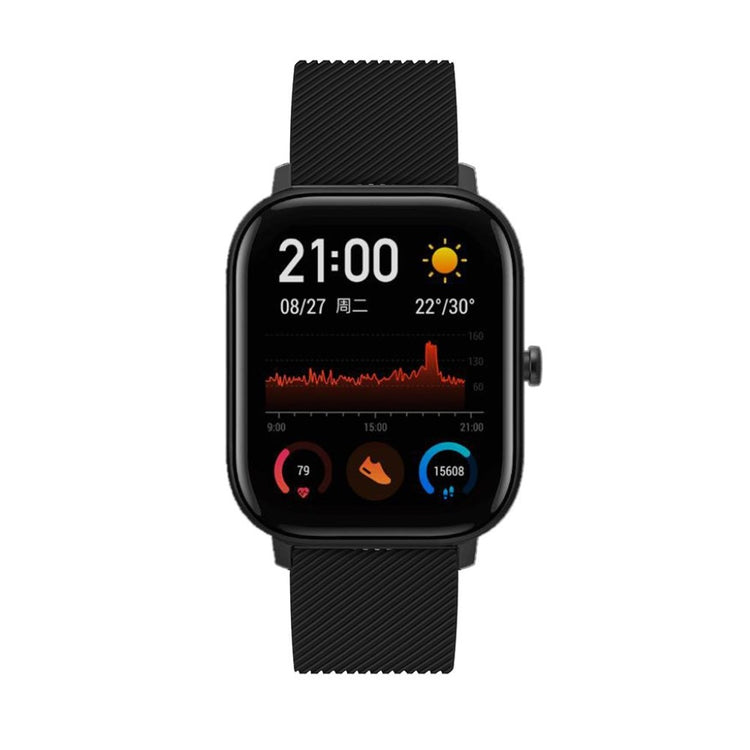 Super cool Amazfit Youth Silikone Rem - Sort#serie_1