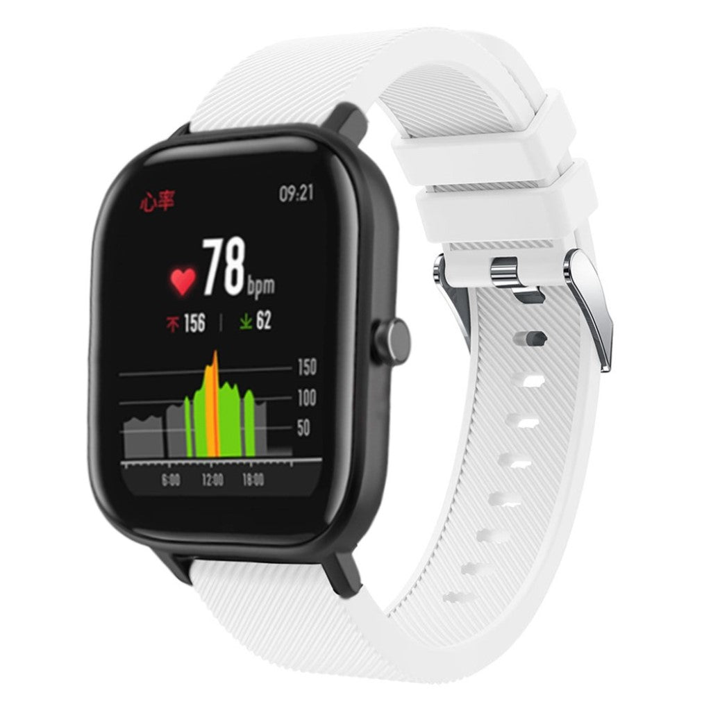 Super cool Amazfit Youth Silikone Rem - Hvid#serie_2