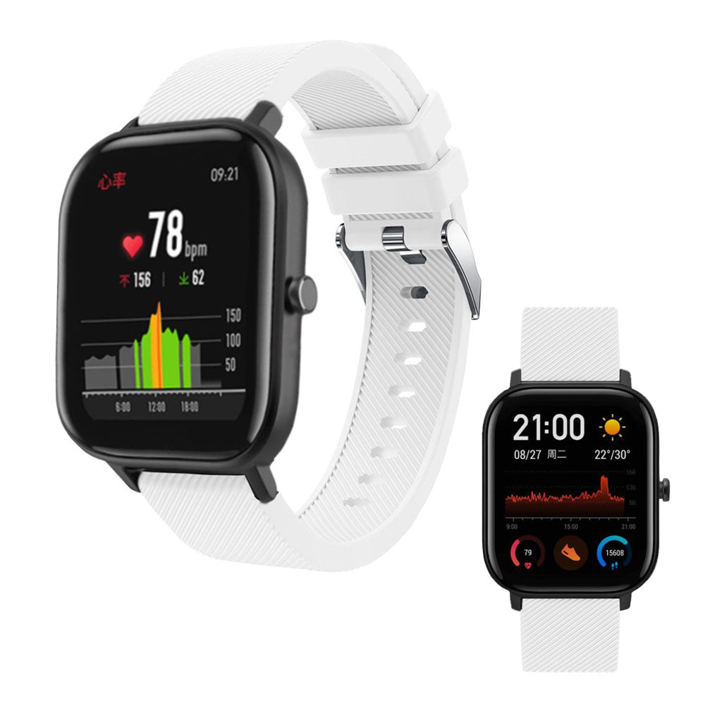 Super cool Amazfit Youth Silikone Rem - Hvid#serie_2