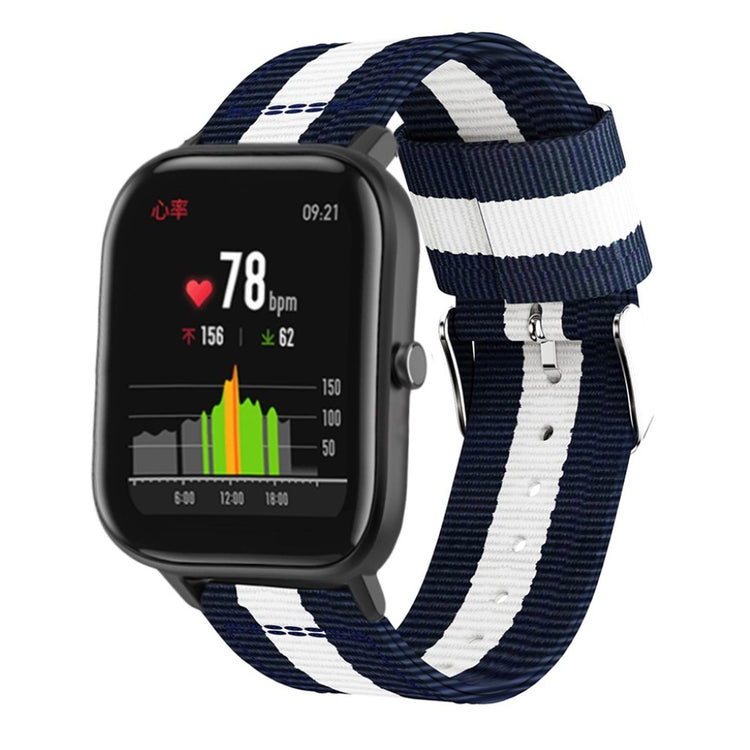 Mega sejt Amazfit Youth Nylon Rem - Blå#serie_2