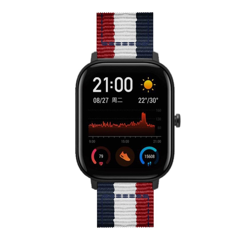 Mega sejt Amazfit Youth Nylon Rem - Flerfarvet#serie_3