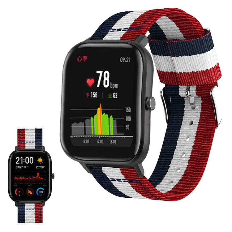 Mega sejt Amazfit Youth Nylon Rem - Flerfarvet#serie_3