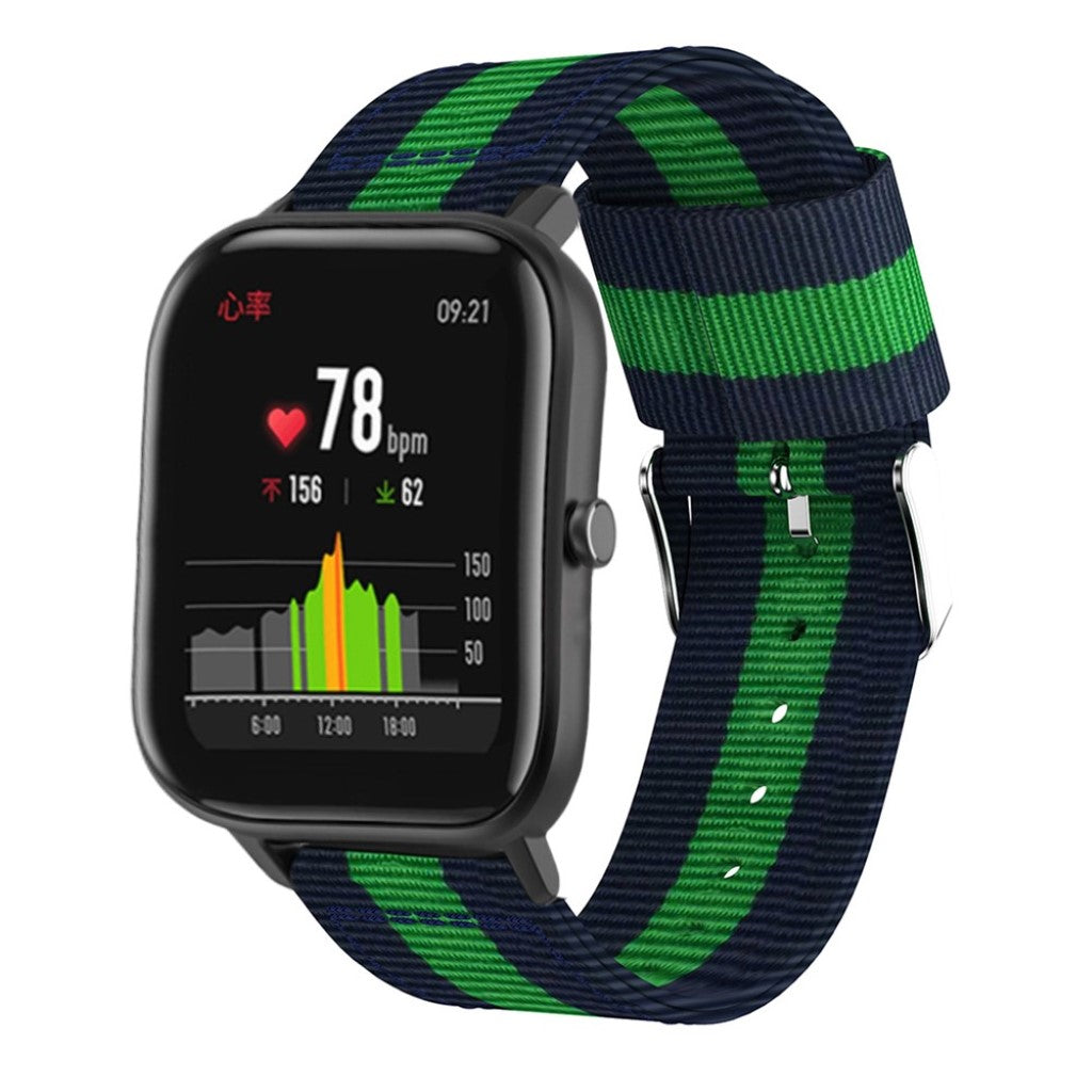 Mega sejt Amazfit Youth Nylon Rem - Blå#serie_5