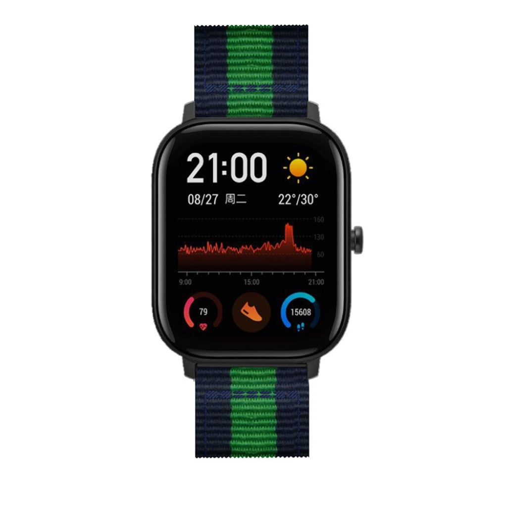 Mega sejt Amazfit Youth Nylon Rem - Blå#serie_5