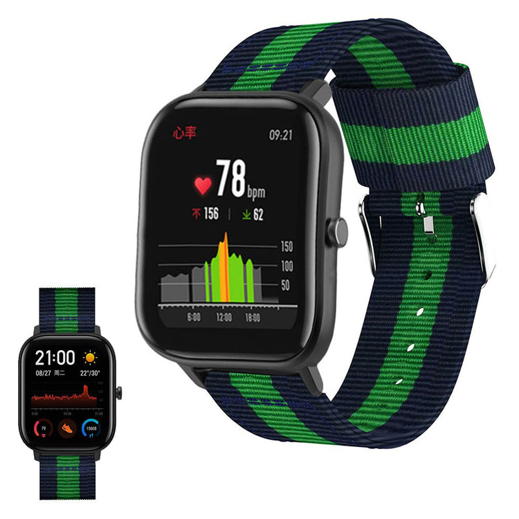 Mega sejt Amazfit Youth Nylon Rem - Blå#serie_5