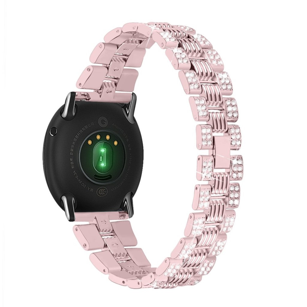 Super skøn Amazfit Youth Metal og Rhinsten Rem - Pink#serie_4