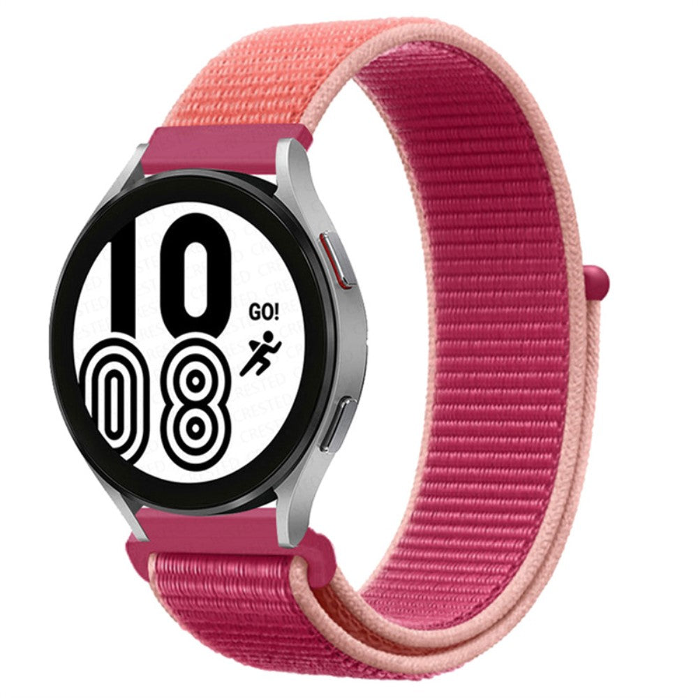 Mega hårdfør Amazfit GTR 47mm / Amazfit Pace Nylon Rem - Pink#serie_5