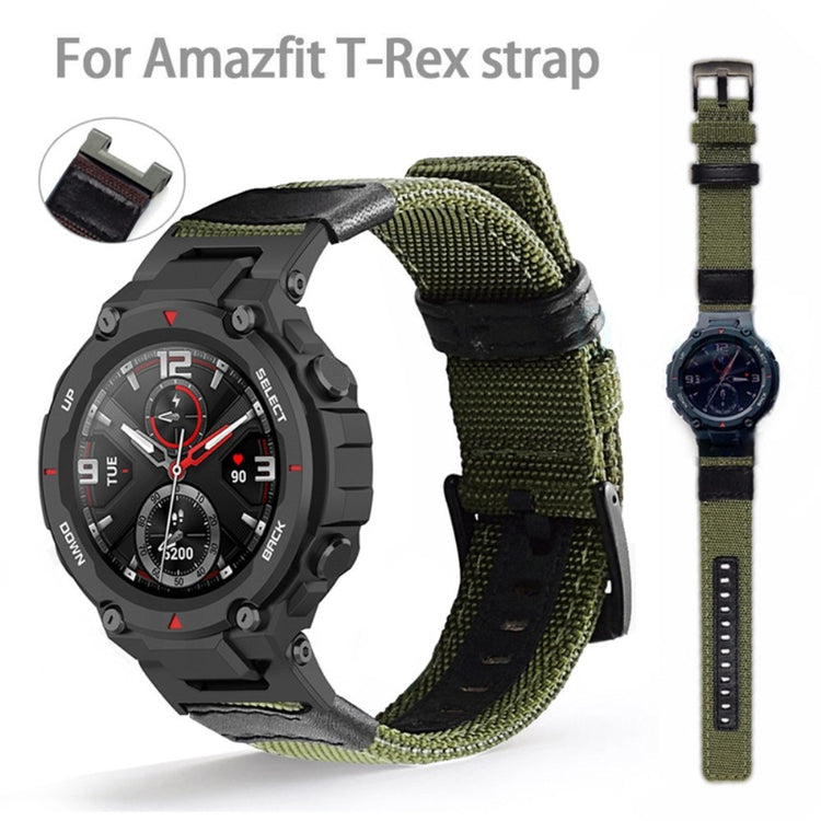 Mega godt Amazfit T-Rex Pro / Amazfit Ares Stof Urrem - Grøn#serie_1