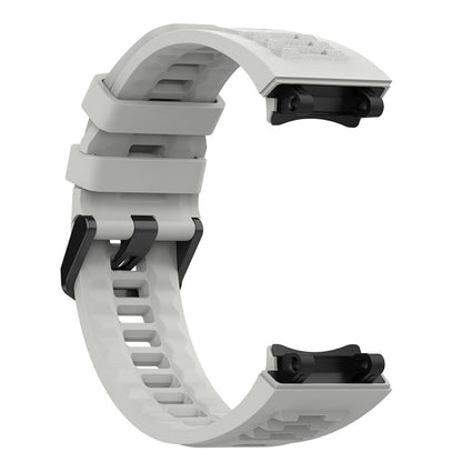 Mega nydelig Amazfit T-Rex 2 Silikone Rem - Sølv#serie_1