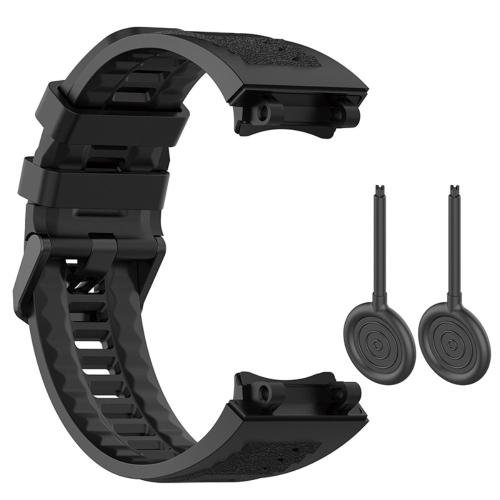 Mega nydelig Amazfit T-Rex 2 Silikone Rem - Sort#serie_6