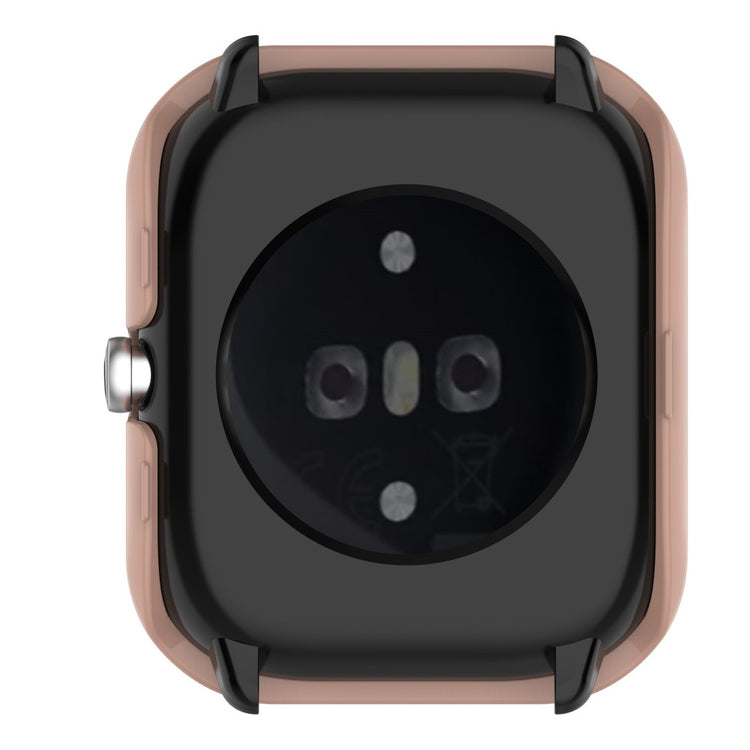 Mega Fint Amazfit GTS 4 Mini Cover med Skærmbeskytter i Plastik og Hærdet Glas - Pink#serie_6