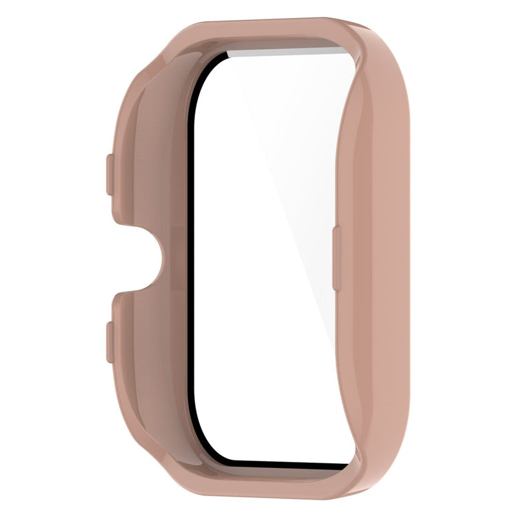 Meget Flot Amazfit GTS 4 Mini Cover med Skærmbeskytter i Plastik og Hærdet Glas - Pink#serie_6