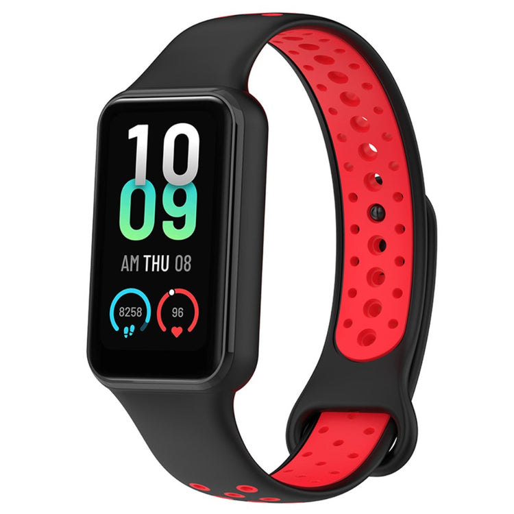 Mega flot Amazfit Band 7 Silikone Rem - Rød#serie_2