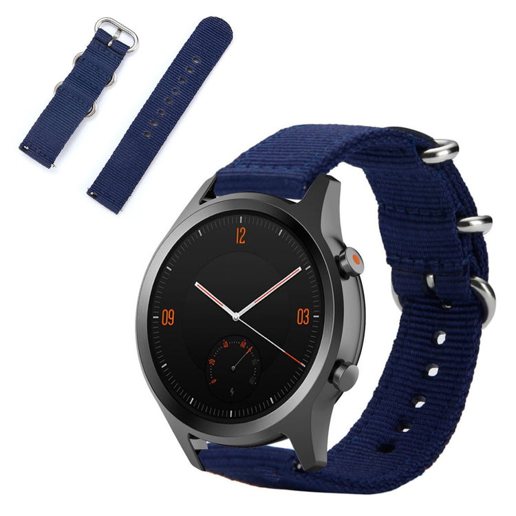 Mega cool Universal Ticwatch Nylon Rem - Blå#serie_10